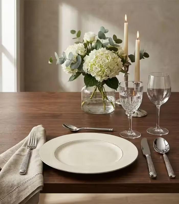 16-Piece Stainless Steel Cutlery Set – Silver, Serves 4 | Last Aristocrat
