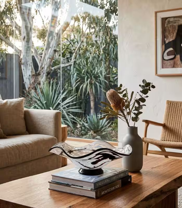 Aveline Art Glass Bowl Handcrafted 35 cm