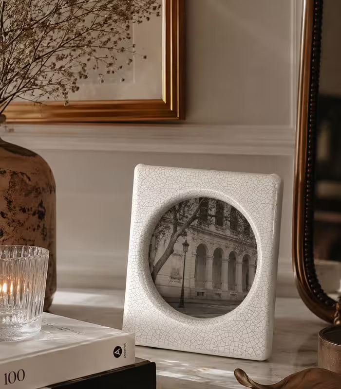 Valdène Crackle Porcelain Picture Frame 6-inch / 15cm