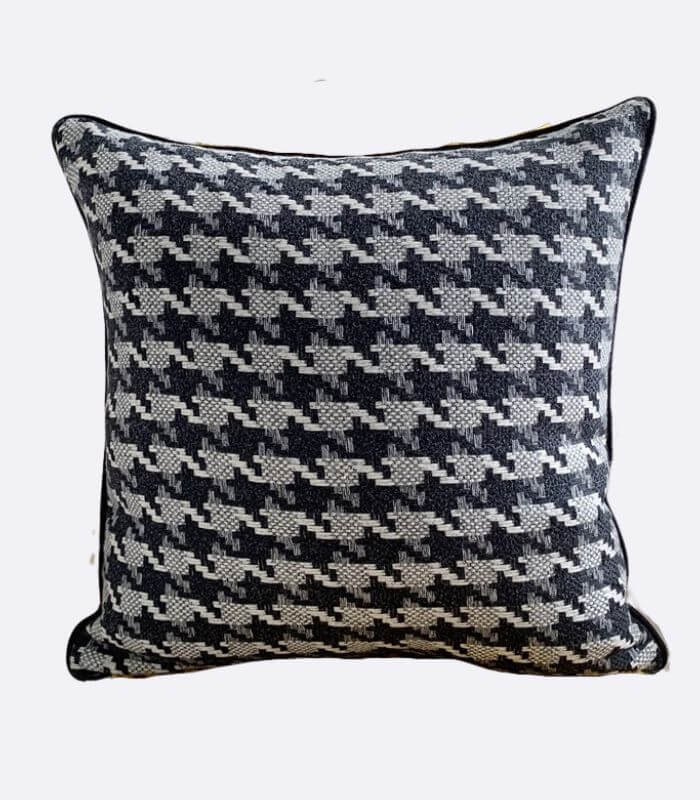 Modern Home Decorative Cushion Cover  Pillow Case Houndstooth Woven