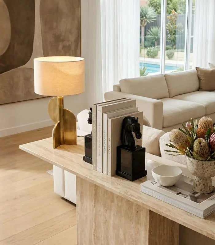 Set 2 Pcs Horse Sculpture Bookends Resin Large 24.5 cm Resin