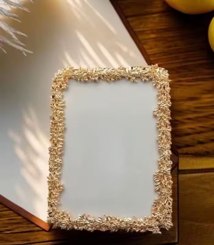Laurel Gold Photo Frame – Botanical Metal Design