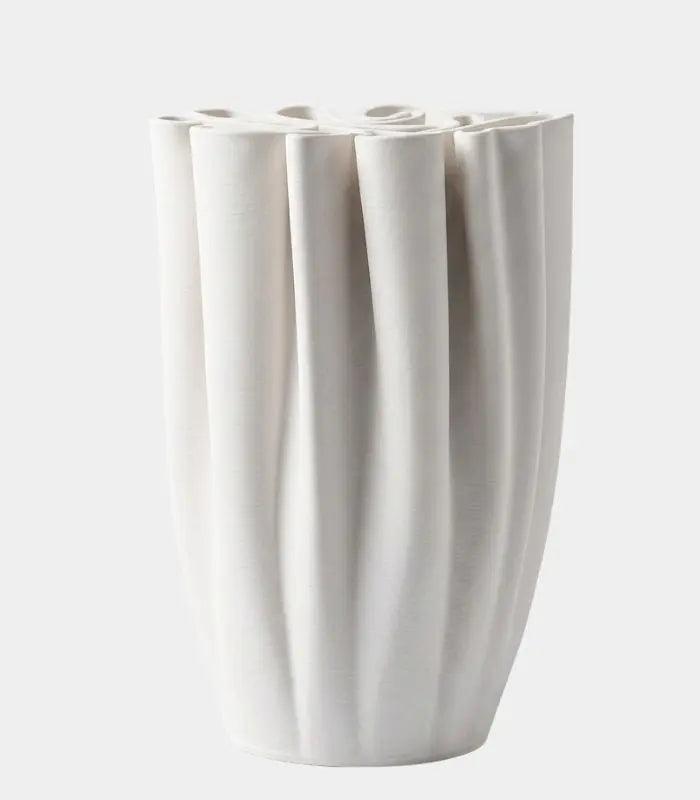 Labyrinth Ceramic Vase – 3D-Printed Sculptural Design for Contemporary Flower Arranging 21 cm
