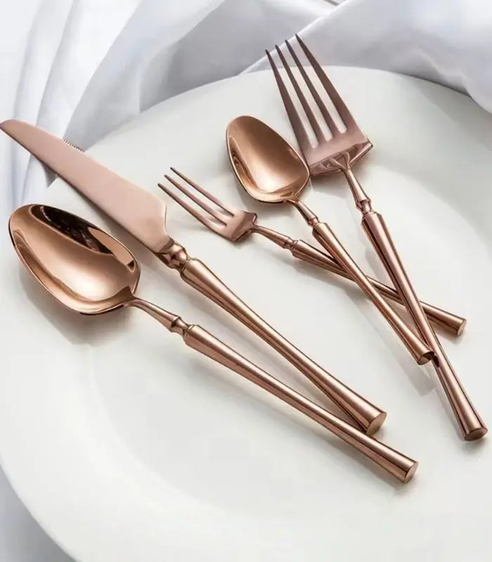 30 Pcs Cutlery Set Stainless Steel Mirror Polished Set for 6