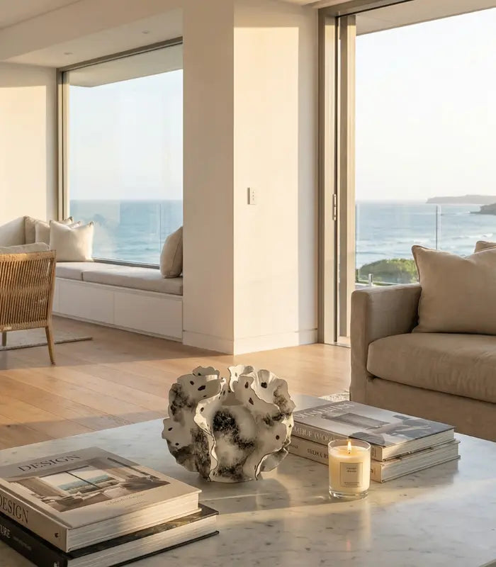 Valeria Ink Wash Ceramic Vase – Artisanal Cloud-Form Design