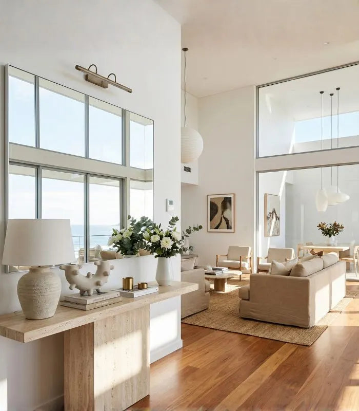 Curved Cylindrical Sculpture with Elongated Spheres