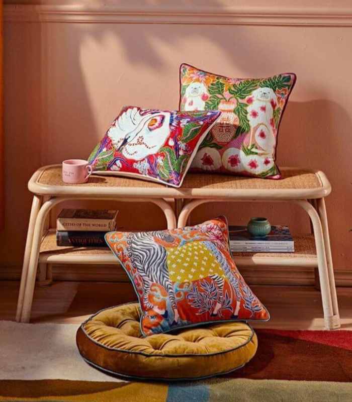 Tropical Decorative Cushion Cover Woven 35x45 cm