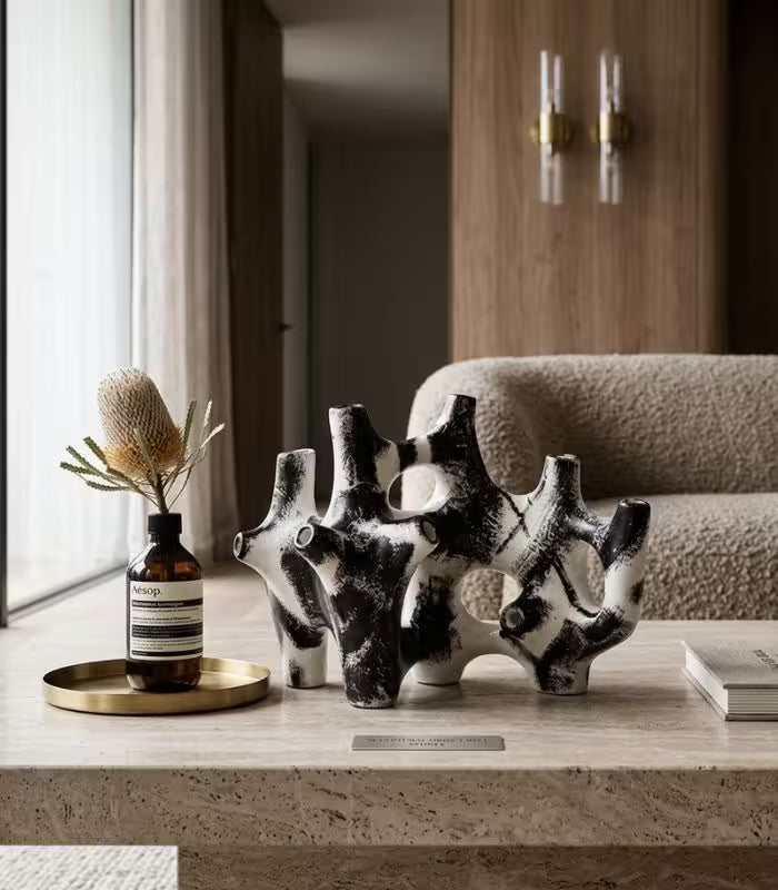 Coralline Resin Sculpture – Contemporary Abstract Design 25 cm (9.84 in)