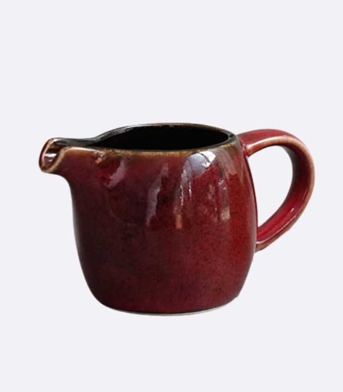 Handcrafted Ceramic Gravy Boat Pitcher - 80ml, Multiple Colors