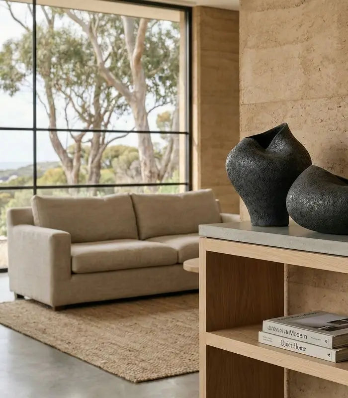 The Lunar Ceramic Vase Handcrafted 29x25 cm