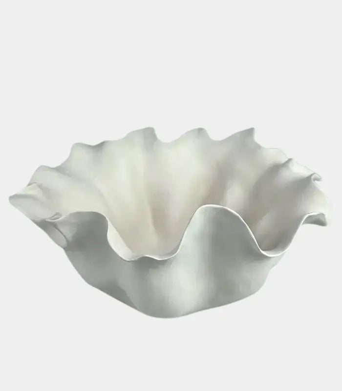 Coquille Ceramic Bowl – Sculptural Shell Design 32x14 cm