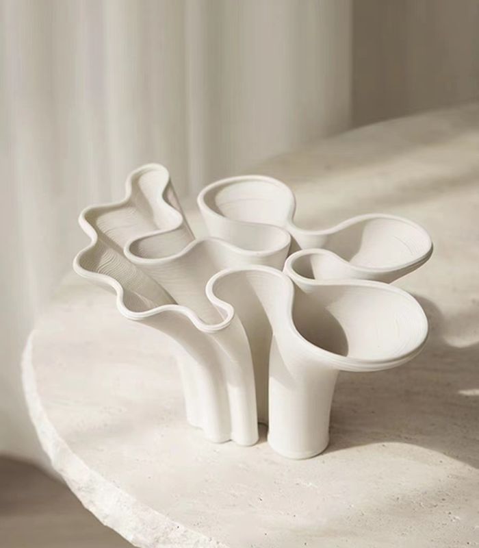 Table Top Vase Paloma White Ceramic Large 30 cm