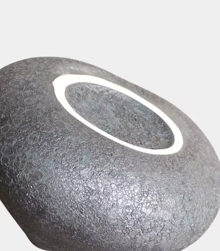 The Lunar Ceramic Vase Handcrafted 28x14 cm