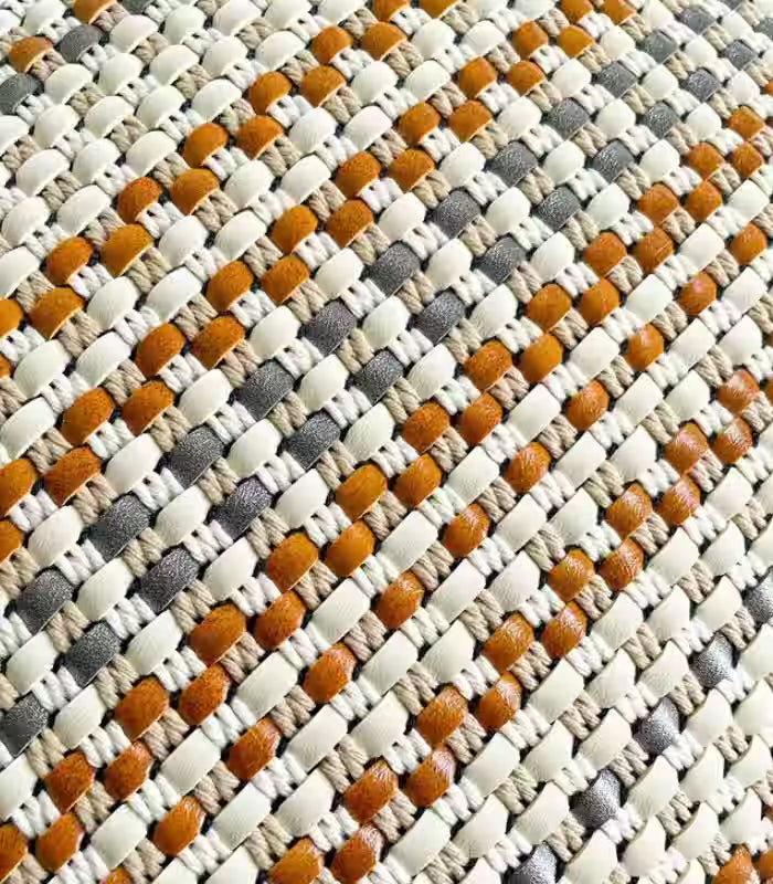 Handcrafted Cushion Cover – Textured Stripe Design 45x45 cm