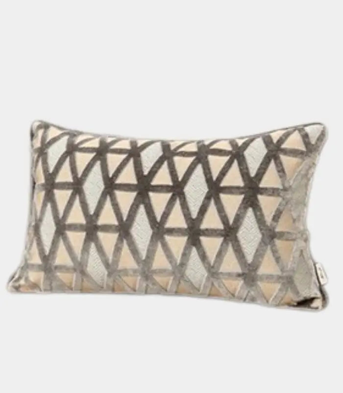 Velvet Floral Garden Cushion Cover Velvet Embroidery Grey