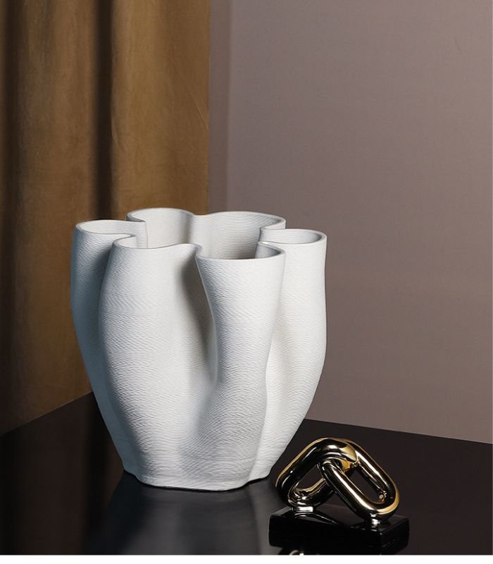 Large Ceramic Vase White Last Aristocrat