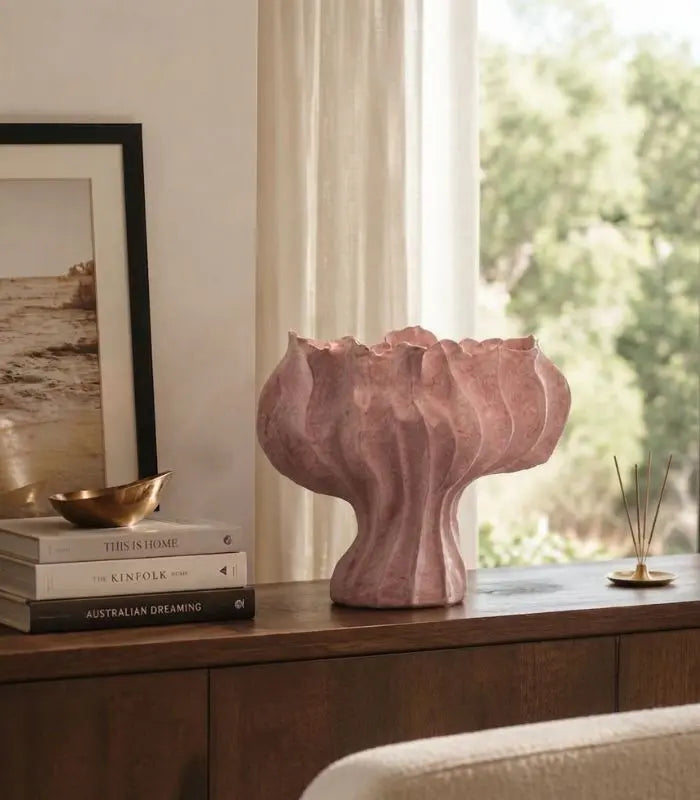 Marisol Handmade Ceramic Vase – Large Sculptural Tabletop Vase 37x27cm