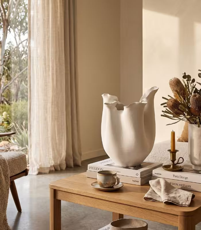 Petale Ceramic Vase – 3D Printed & Handcrafted Sculptural Design (10.83 in)