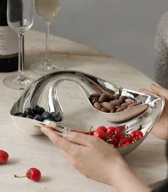 Snack Bowl Stainless Steel Decorative Bowl