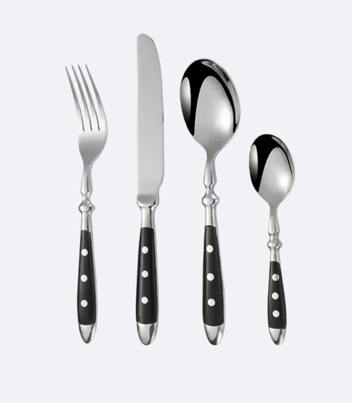 24pcs Cutlery Set Cambridge Resin and 18/10 Stainless Steel Set for 6