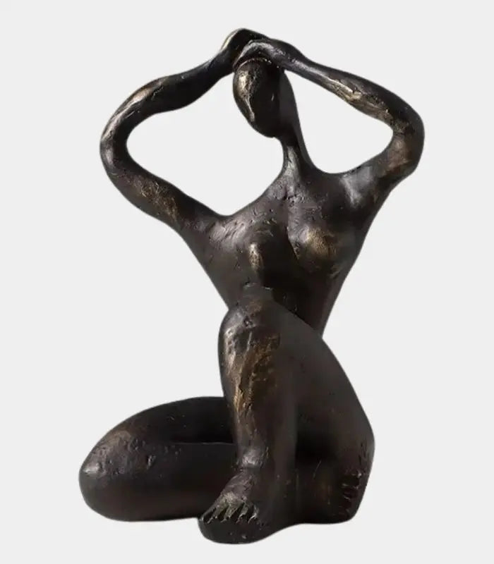 Serenity Sculpture – Abstract Female Figure Decorative Object Piece Resin