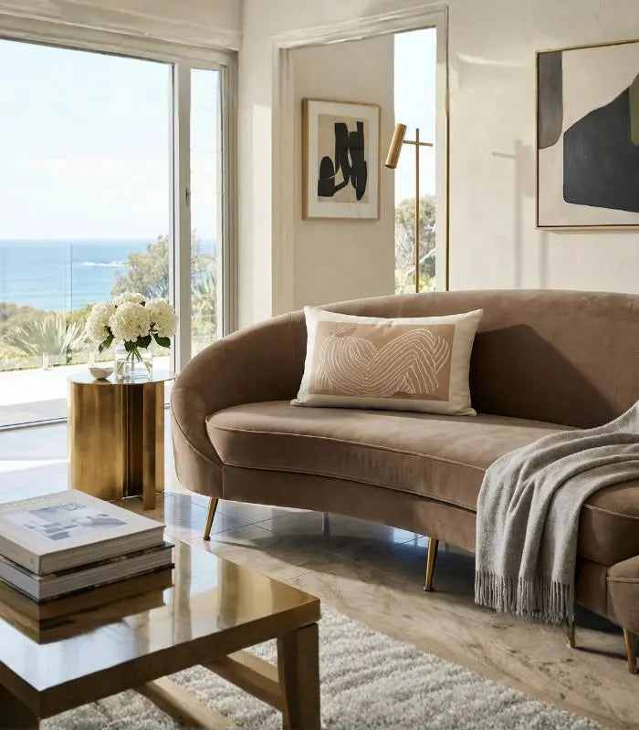 Meridian Cushion Cover – Abstract Figurative Art Print