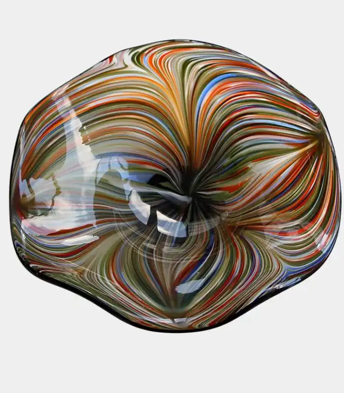 Aveline Multicolour Glass Bowl – Handblown Artisan Design 40 cm