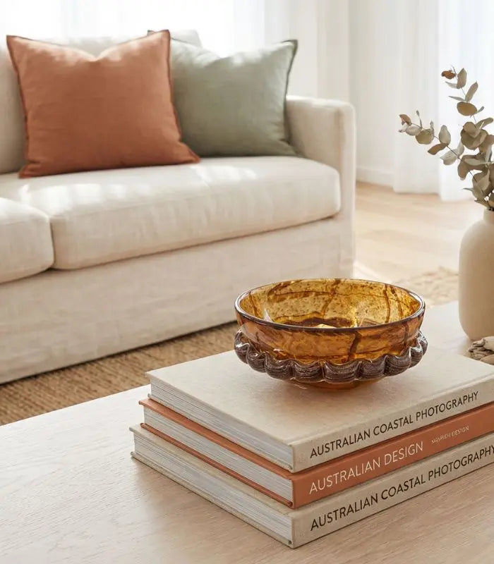 Ambrose Glass Bowl – Tortoiseshell Decorative Design