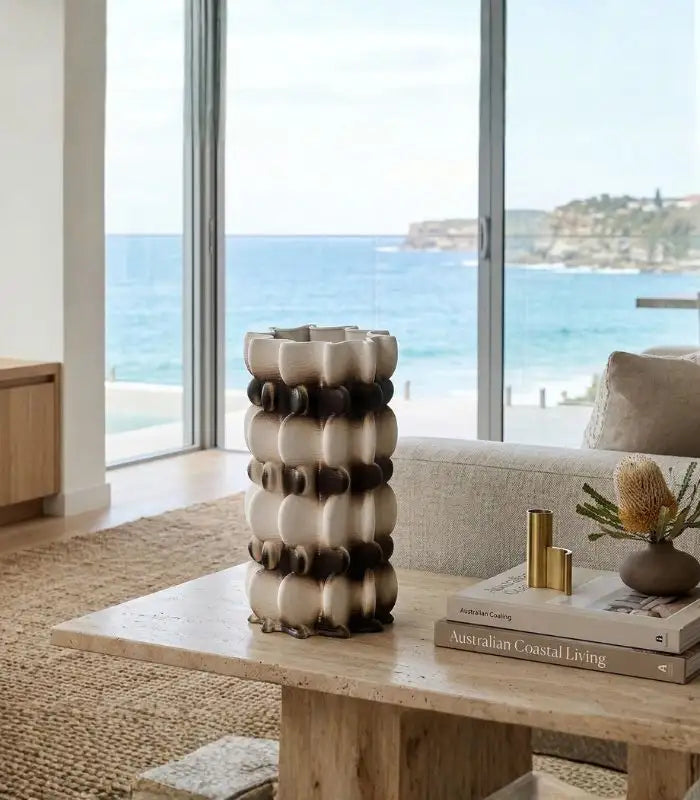 The Volta Sculptural Ceramic Vase 29 cm