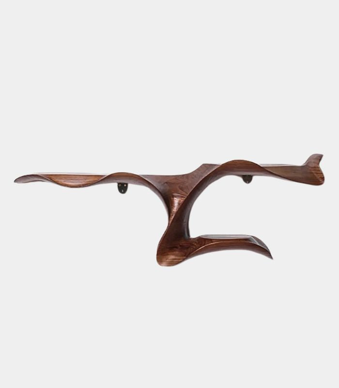 Celeste Wave Wall-Mounted Console Table | Artistic Wood Console for Modern Interiors