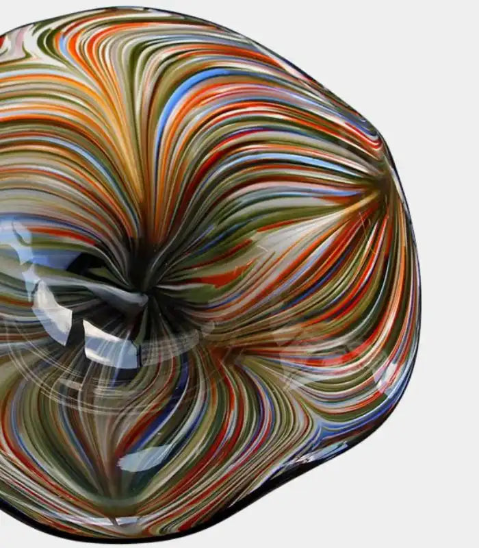 Aveline Multicolour Glass Bowl – Handblown Artisan Design 40 cm