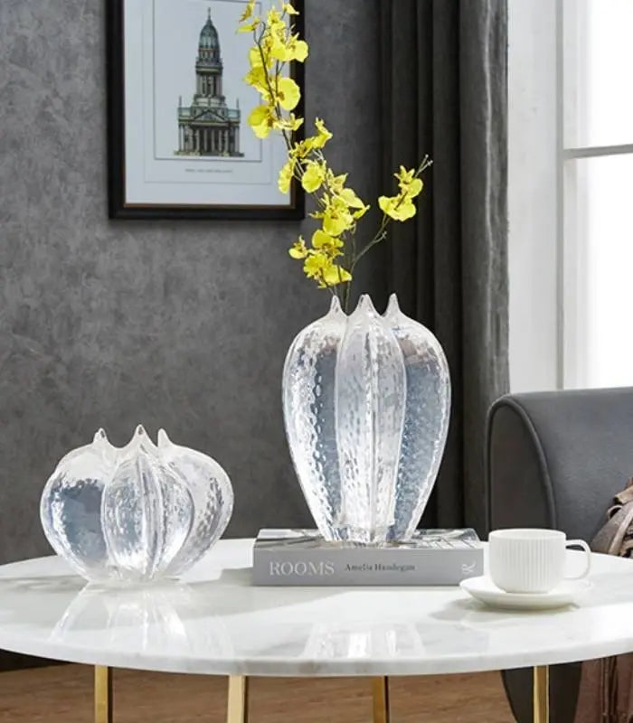 Petal Design Flower Vase Desktop Decoration