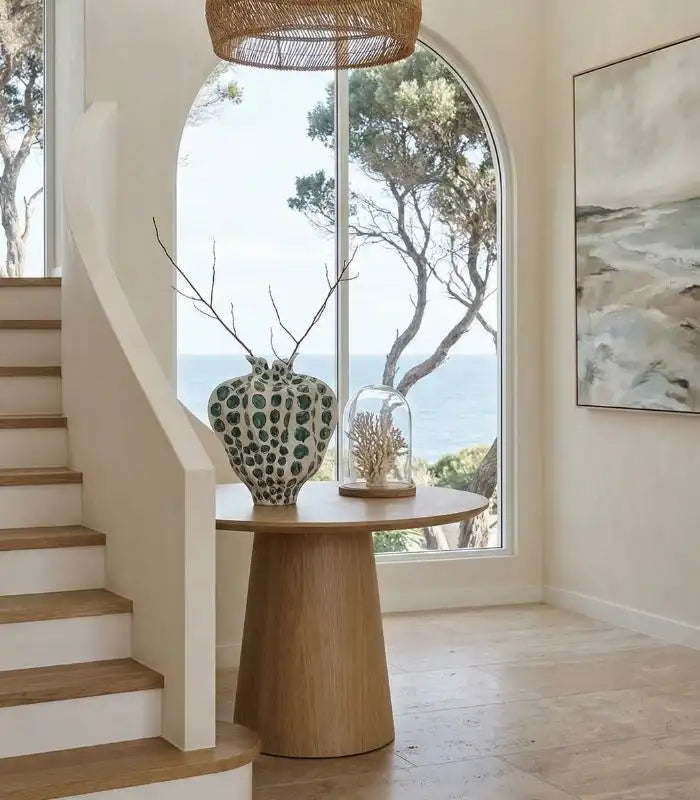 Augusta Ceramic Vase – Hand-Painted Spotted Design 29x22 cm