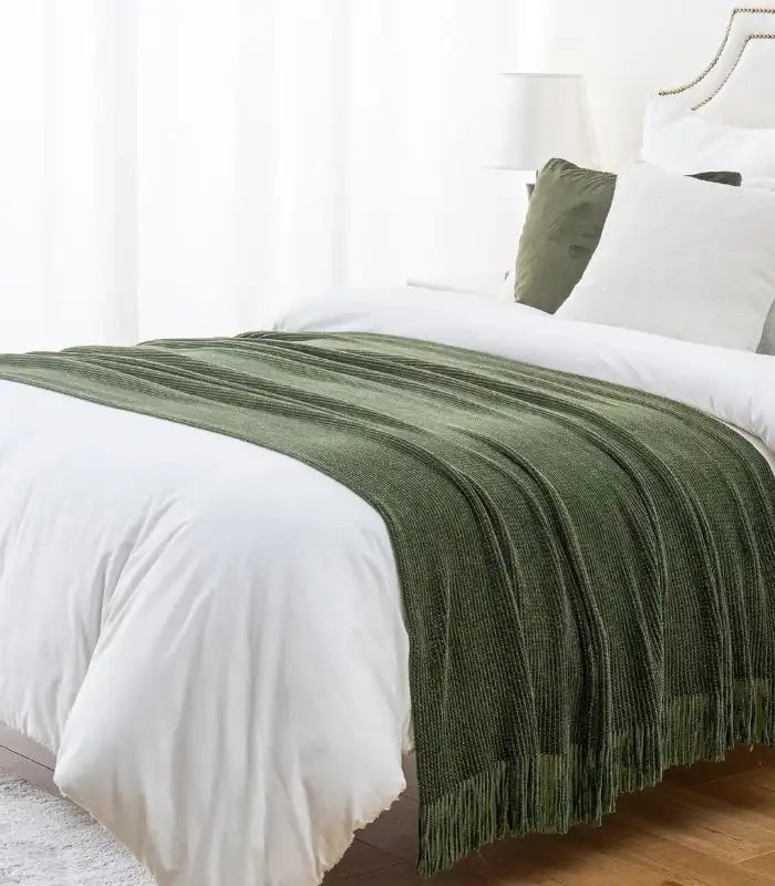 Textured Chenille Throw Blanket 127 x 152 cm (50 x 60 in)