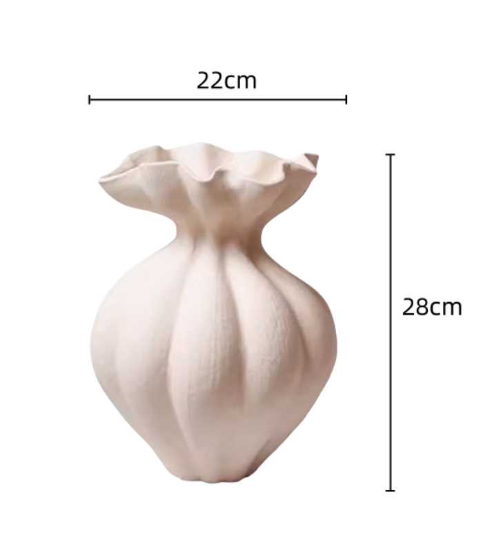 Delmara Tabletop Vase Medium Textured 28 cm