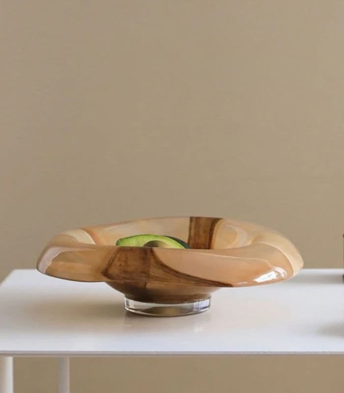 The Aurora Handblown Art Glass Bowl 29 cm