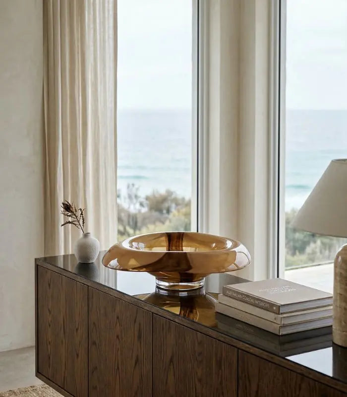 The Aurora Handblown Art Glass Bowl 29 cm