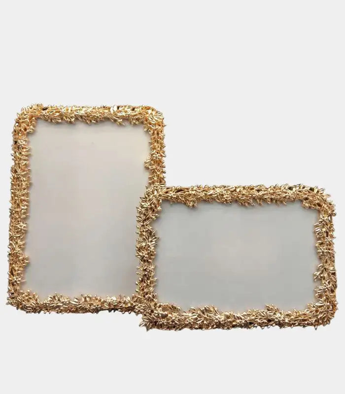 Laurel Gold Photo Frame – Botanical Metal Design