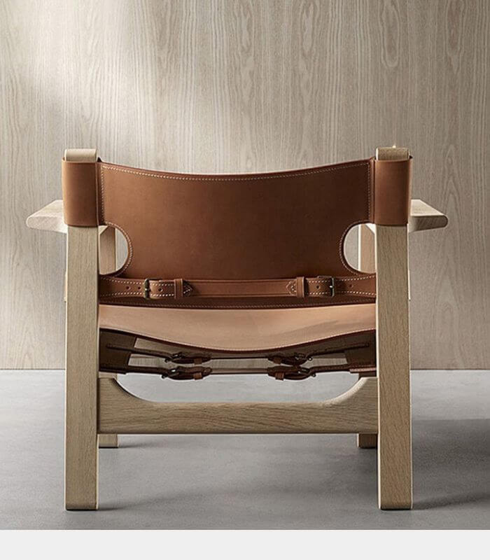 Arcadia Saddle Leather and Ash Armchair