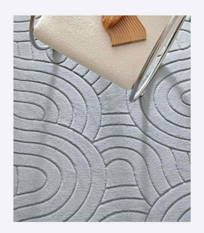 Textured Rug Thick 3D Natural Contemporary Rug