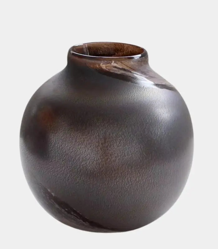 Segno Handcrafted Art Glass Vase – Abstract Brushstroke Design