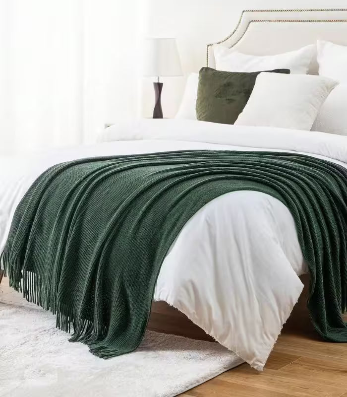 Textured Chenille Throw Blanket 127 x 152 cm (50 x 60 in)