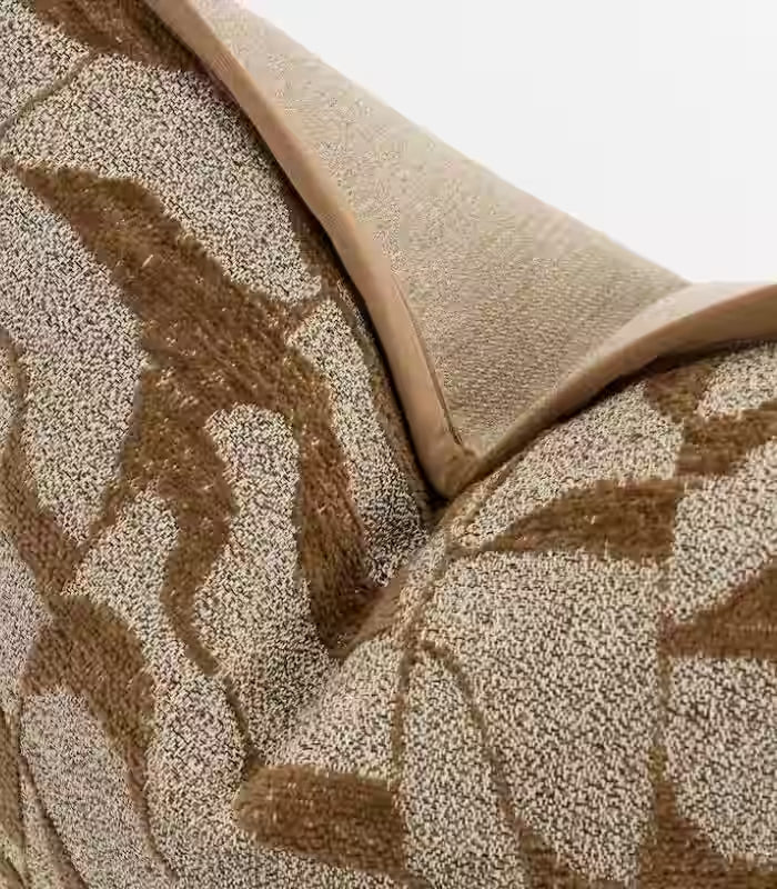 Marlowe Jacquard Cushion Cover – Tonal Abstract Design with Velvet Piping