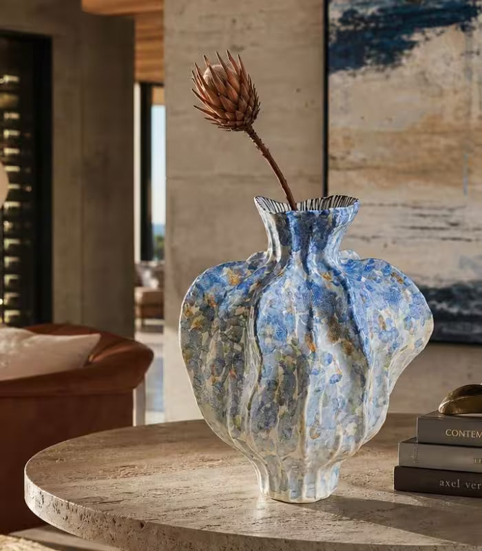 Bellamy Bloom Vase Ceramic Blue 34cm / 13.4"