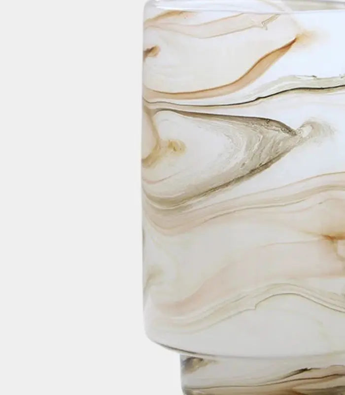 Petra Swirl Glass Vase – Handcrafted Design Marble Glass
