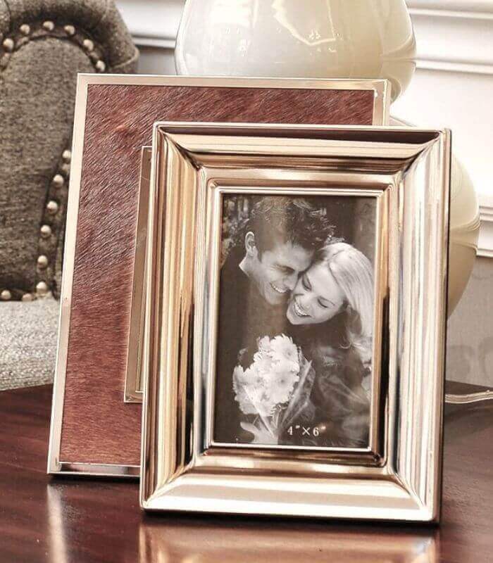 Photo Frame Siena Stainless Steel Golden 17.8 cm