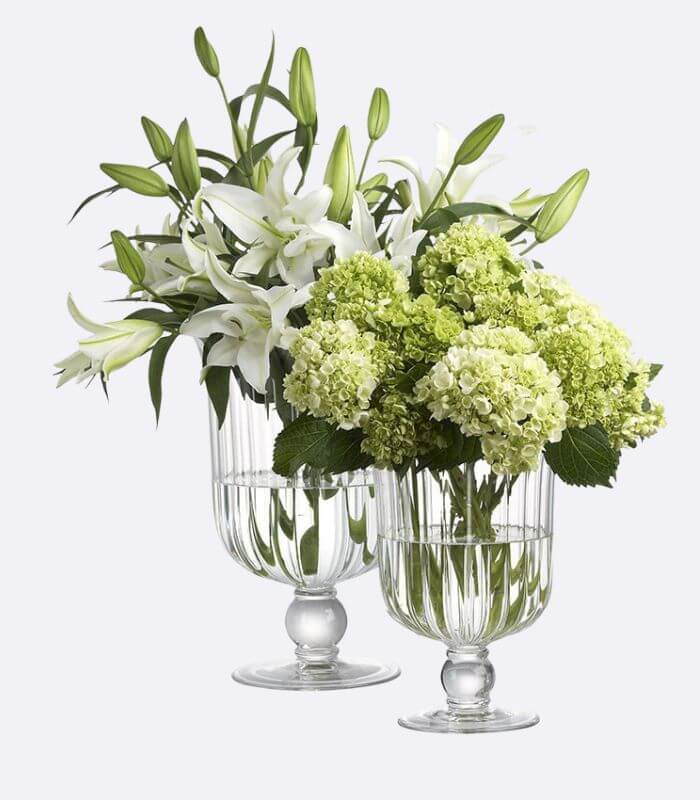 Flower Vase Lead Free Crystal Glass Hurricane Candle Holder