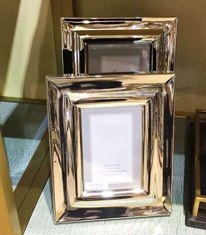 Photo Frame Siena Stainless Steel Golden 15cm