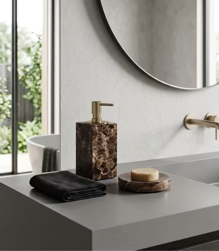 Natural Marble Soap Dish – Artisan Stone Bathroom Accessory
