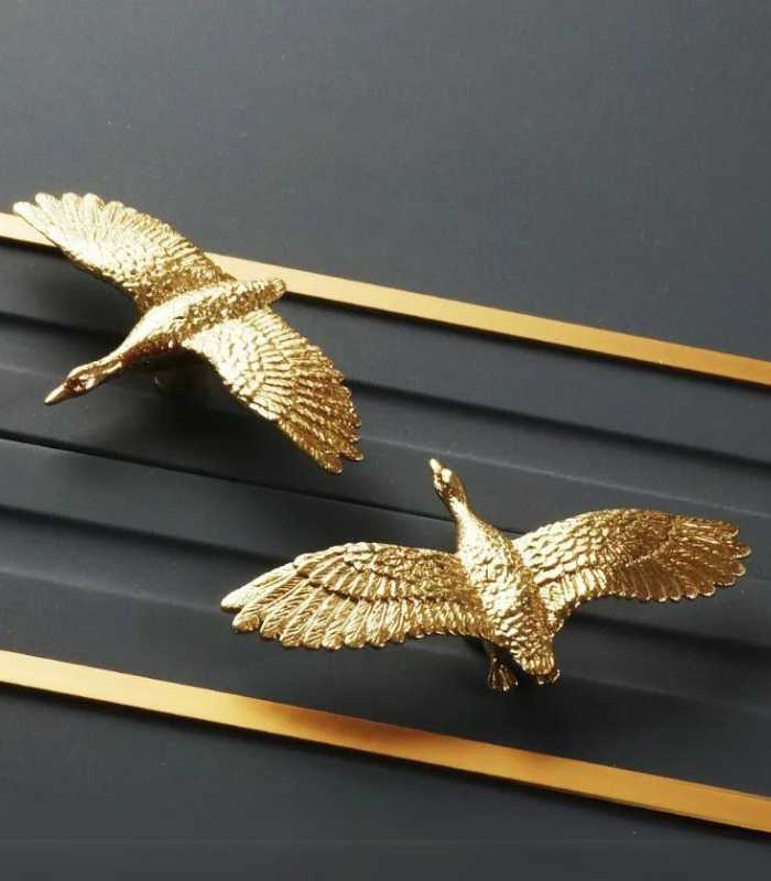 Solid Brass Cabinet Door Handle Golden Goose